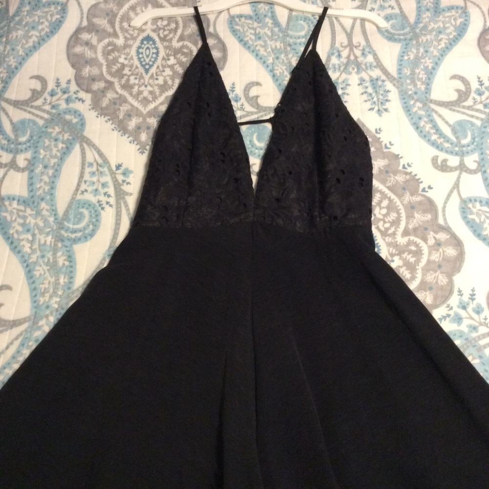 Mustard Seed Romper in black.